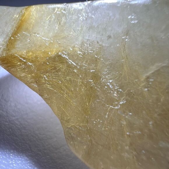 Golden Rutilated Quartz Crystal Freeform (#11) - Picture 7 of 14